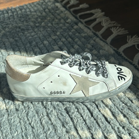 Golden Goose Super-Star Love print sneakers - size 39 ( 8 1/2 women’s) - Picture 10 of 12
